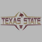 Women's Texas State Bobcats Tank Top - Striped Texas State Football Laces