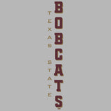 Texas State Bobcats Hooded Sweatshirt - Vertical Texas State Bobcats