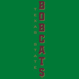 Texas State Bobcats Tee Shirt - Vertical Texas State Bobcats