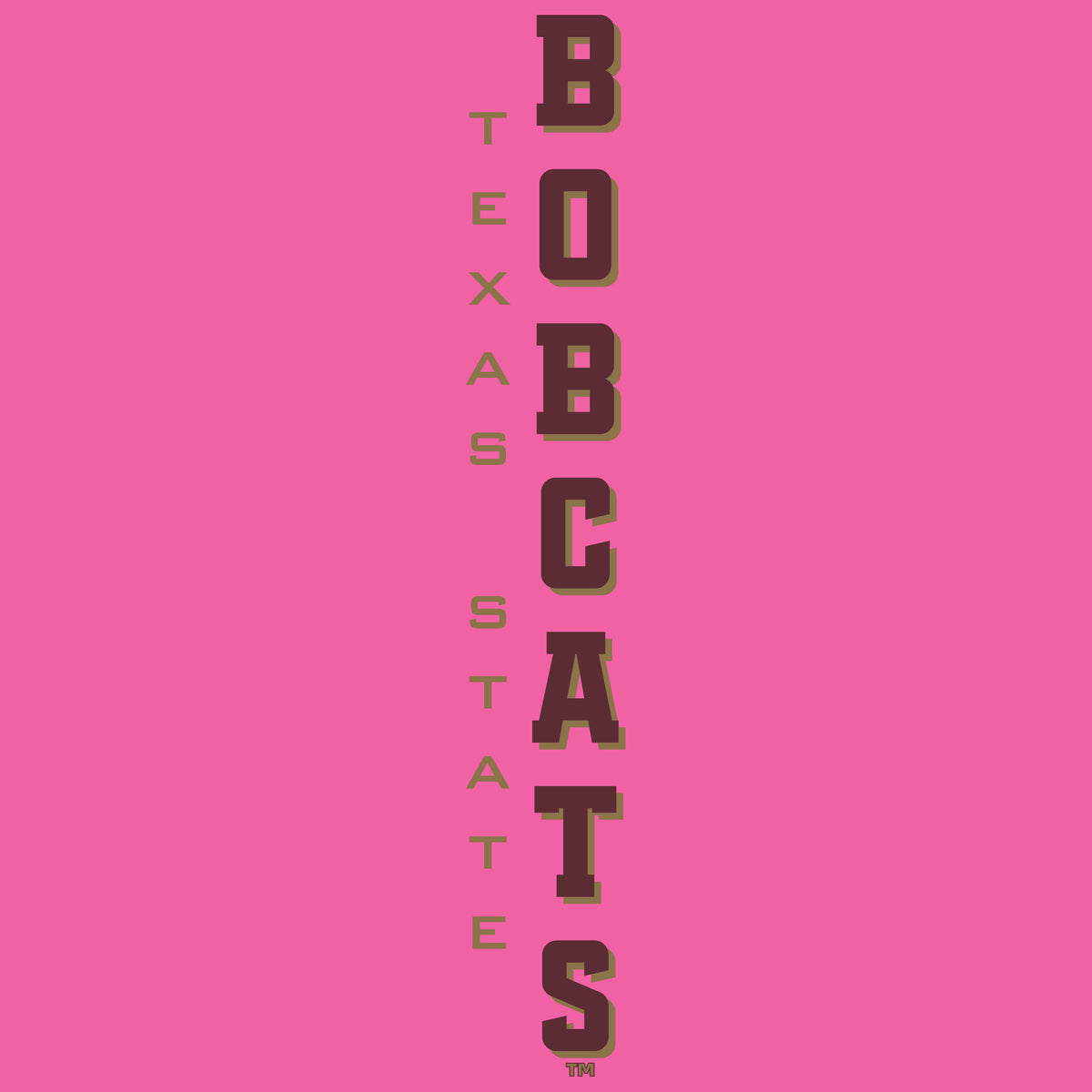 Women's Texas State Bobcats Premium Tri-Blend Tee Shirt - Vertical Texas State Bobcats