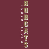 Texas State Bobcats Tee Shirt - Vertical Texas State Bobcats