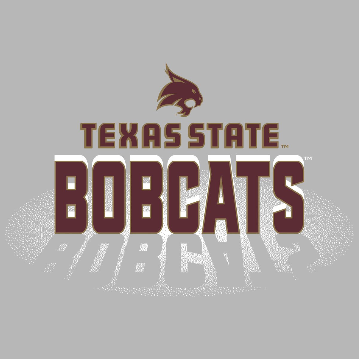 Women's Texas State Bobcats Long Sleeve V-Neck Tee Shirt - Spotlight Bobcats
