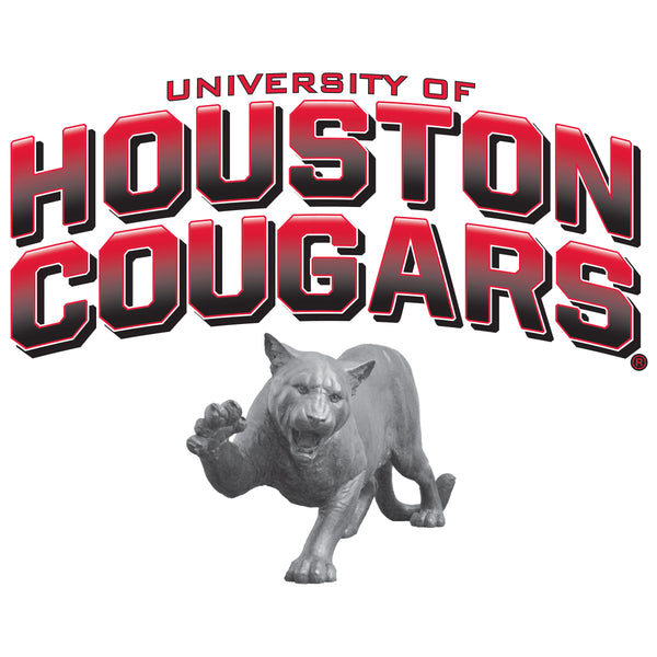 Houston Cougars Hooded Sweatshirt - Full Color Fade with Cougar