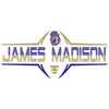 Women's James Madison Dukes Long Sleeve V-Neck Tee Shirt - Striped James Madison Football Laces