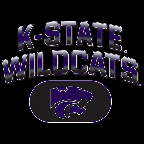 K-State Wildcats Premium Tri-Blend Tee Shirt - Full Color K-State Wildcats Fade