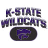 Women's K-State Wildcats Premium Tri-Blend Tee Shirt - Full Color K-State Wildcats Fade