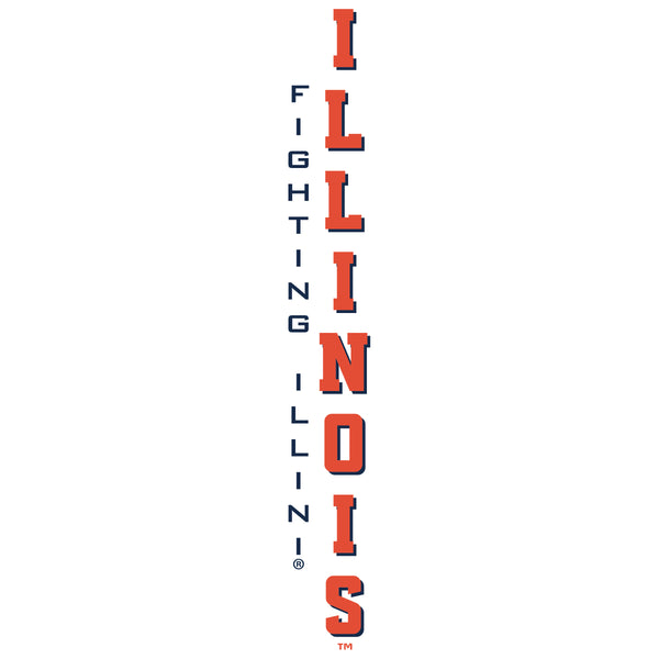 Illinois Fighting Illini Crewneck Sweatshirt - Vertical Illinois Fighting Illini