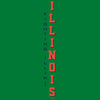 Illinois Fighting Illini Hooded Sweatshirt - Vertical Illinois Fighting Illini