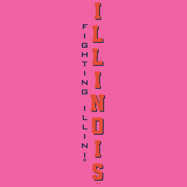 Women's Illinois Fighting Illini Premium Tri-Blend Tee Shirt - Vertical Illinois Fighting Illini