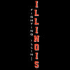 Women's Illinois Fighting Illini Long Sleeve Hooded Tee Shirt - Vertical Illinois Fighting Illini