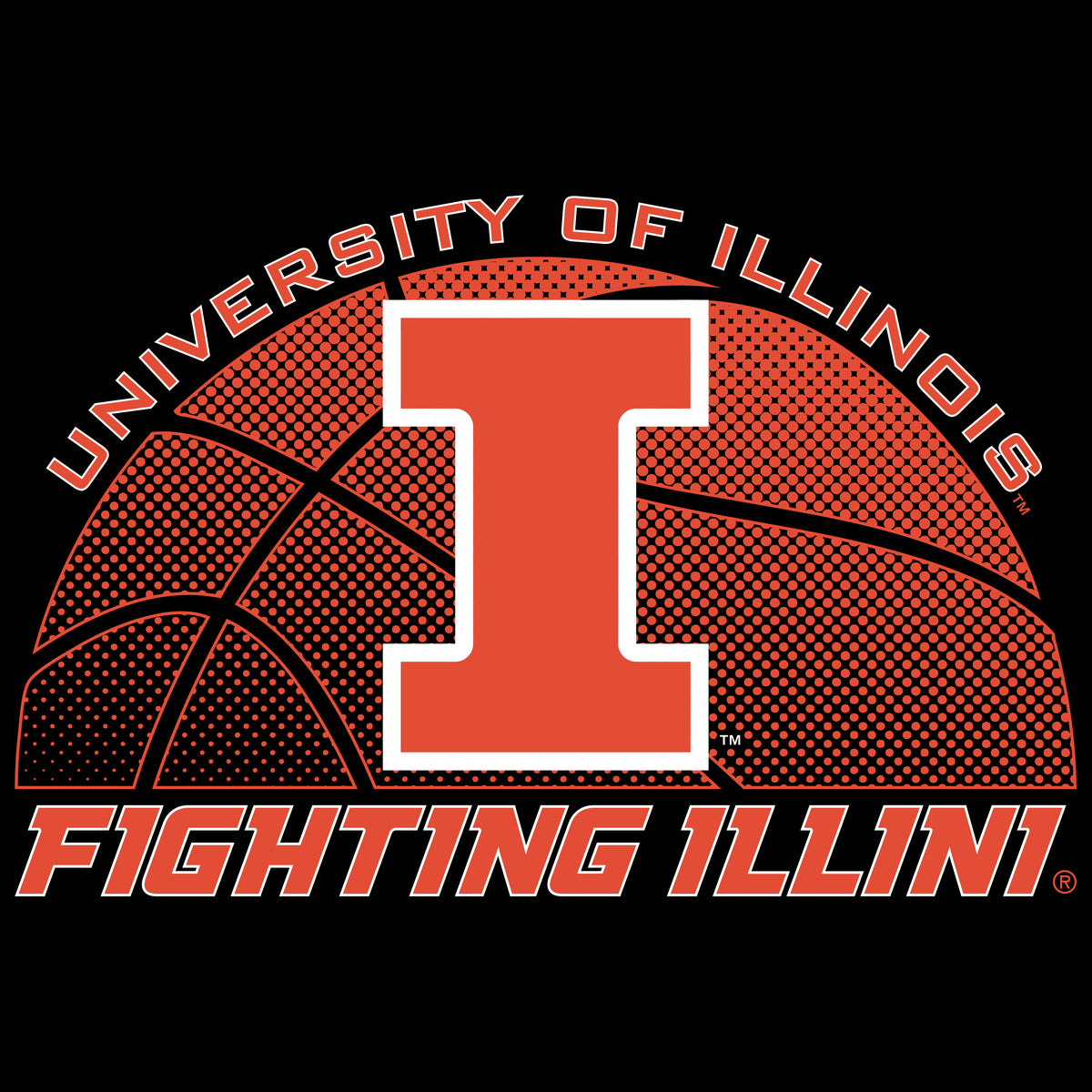 Illinois Fighting Illini Boys Tee Shirt - University of Illinois Basketball