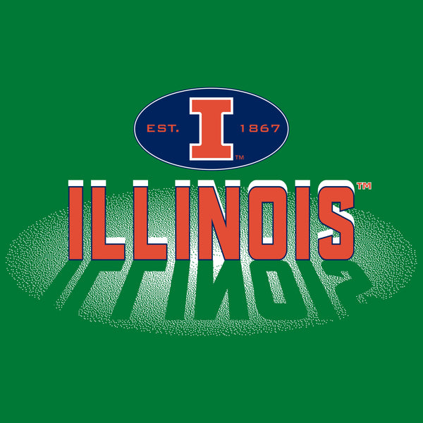 Illinois Fighting Illini Hooded Sweatshirt - Spotlight and Shadow Illinois