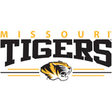 Missouri Tigers Long Sleeve Tee Shirt - Tigers 3 Stripe Head Logo