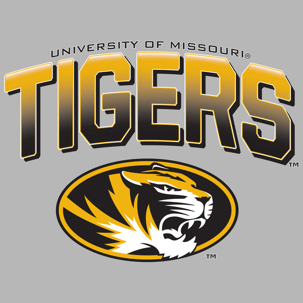 Missouri Tigers Premium Tri-Blend Tee Shirt - Full Color Fade Tigers Logo