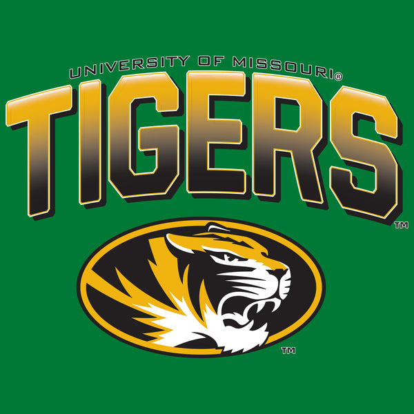 Missouri Tigers Crewneck Sweatshirt - Full Color Fade Tigers Logo