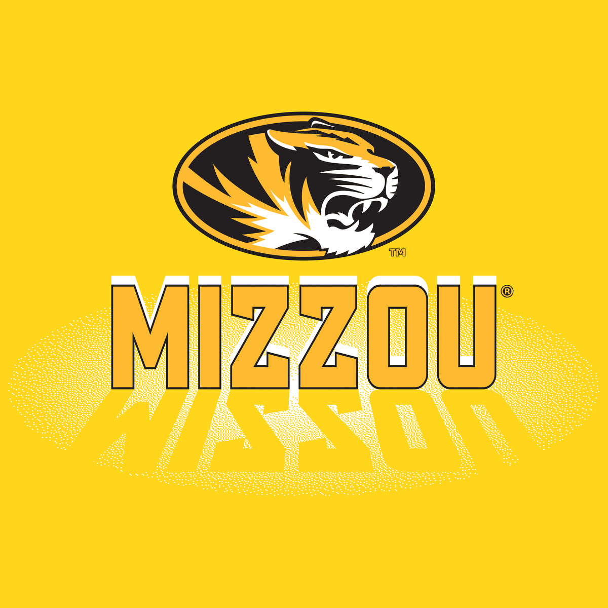 Missouri Tigers Tee Shirt - Spotlight and Shadow Mizzou