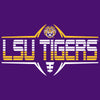 LSU Tigers Girls Tee Shirt - Striped Tigers Football Laces