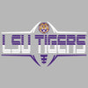 LSU Tigers Tee Shirt - Striped Tigers Football Laces