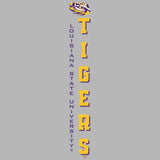 Women's LSU Tigers Premium Tri-Blend Tee Shirt - Vertical Louisiana State University Tigers