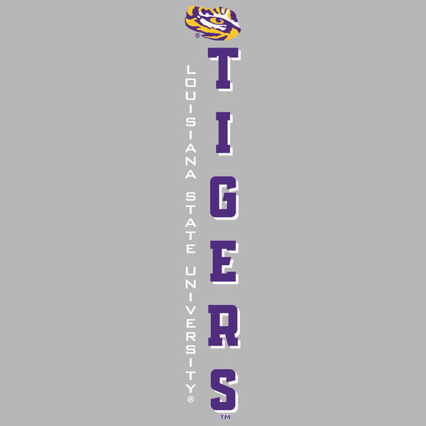 Women's LSU Tigers Premium Tri-Blend Tee Shirt - Vertical Louisiana State University Tigers