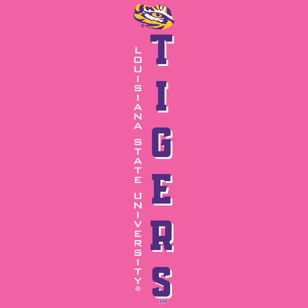 Women's LSU Tigers Premium Tri-Blend Tee Shirt - Vertical Louisiana State University Tigers