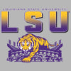 Women's LSU Tigers Long Sleeve V-Neck Tee Shirt - LSU Tiger Stadium Full Color Fade