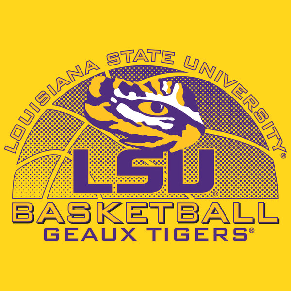 LSU Tigers Long Sleeve Tee Shirt - LSU Basketball Geaux Tigers