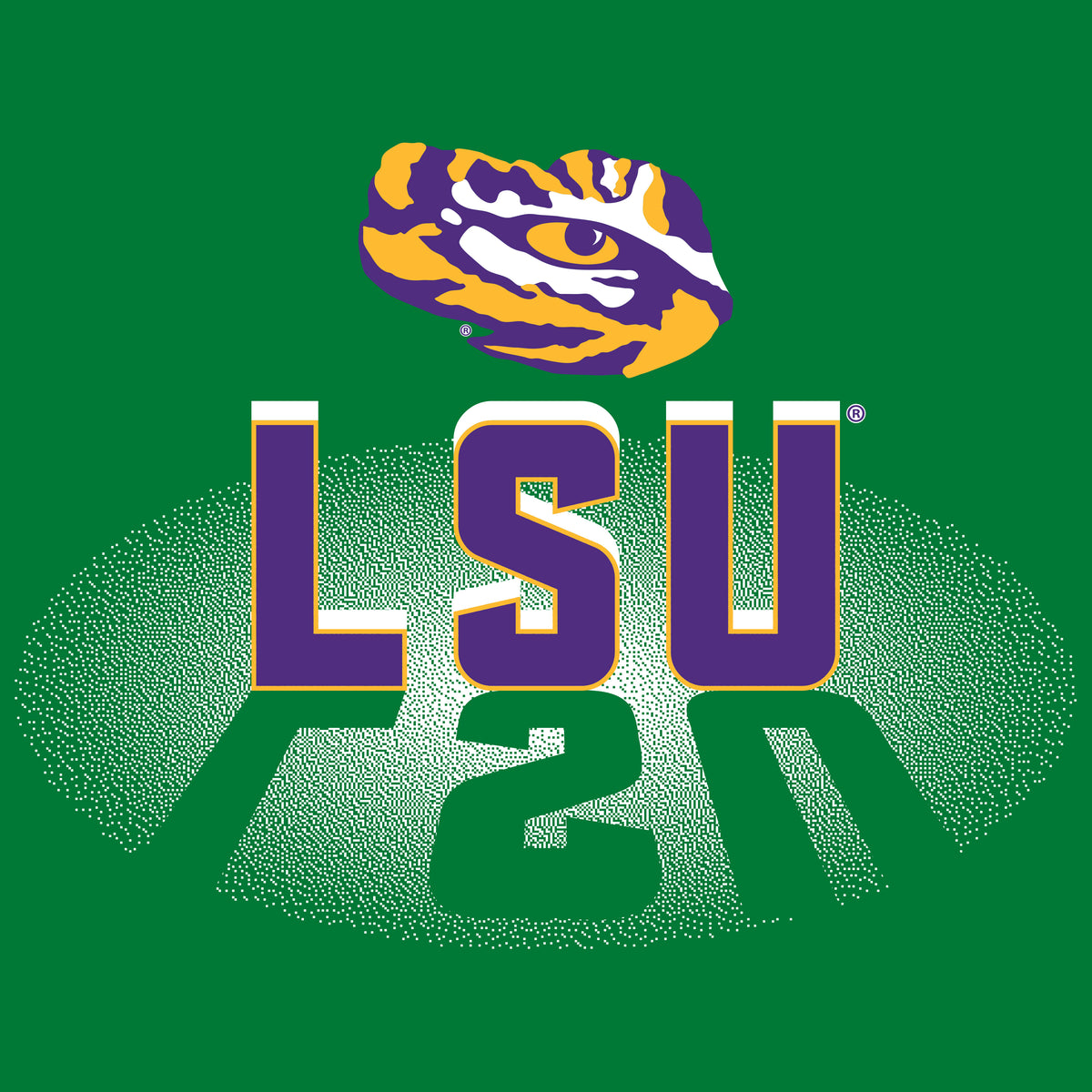 LSU Tigers Crewneck Sweatshirt - Spotlight and Shadow LSU