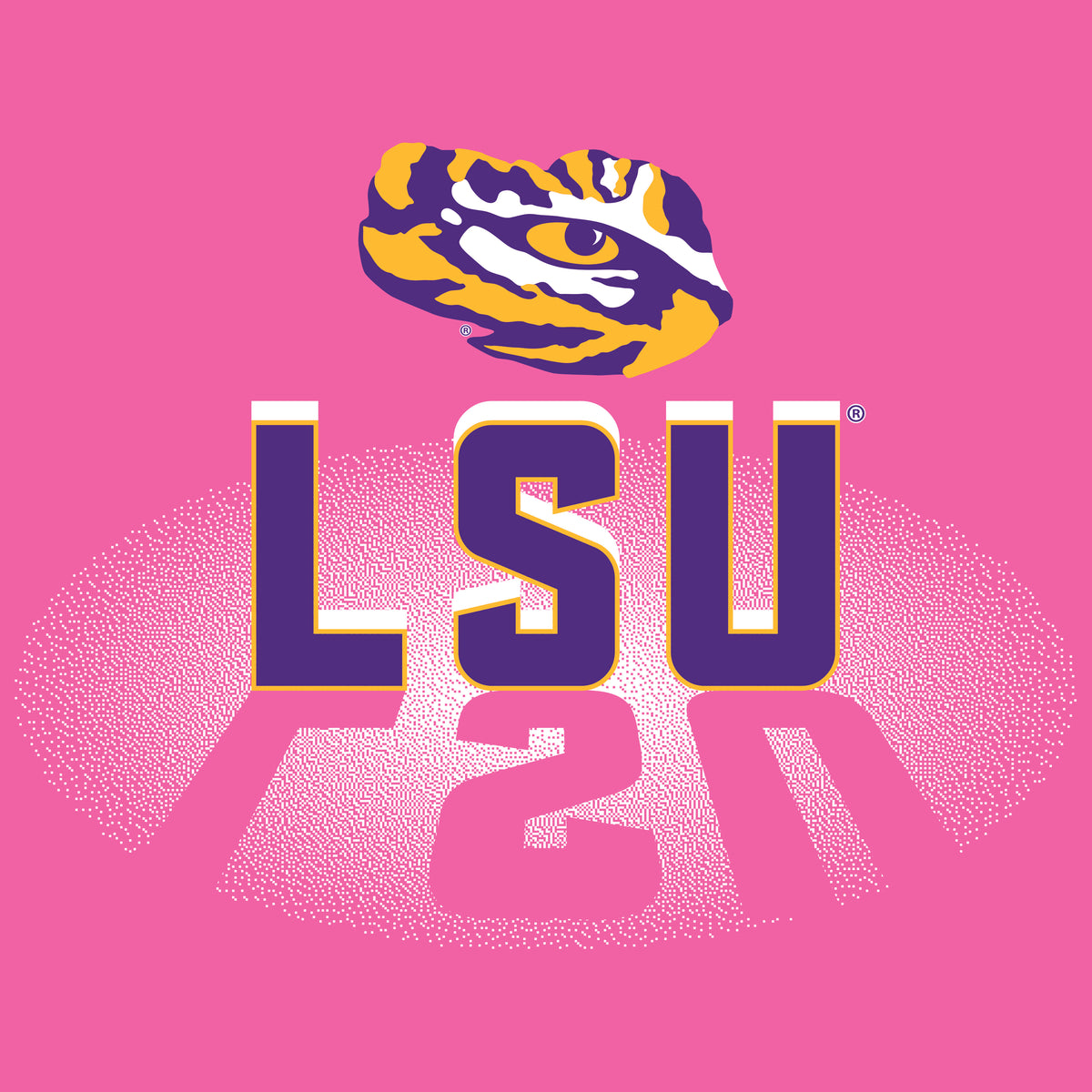 Women's LSU Tigers Premium Tri-Blend Tee Shirt - Spotlight and Shadow LSU