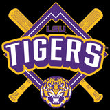 Women's LSU Tigers Premium Tri-Blend Tee Shirt - LSU Baseball Diamond