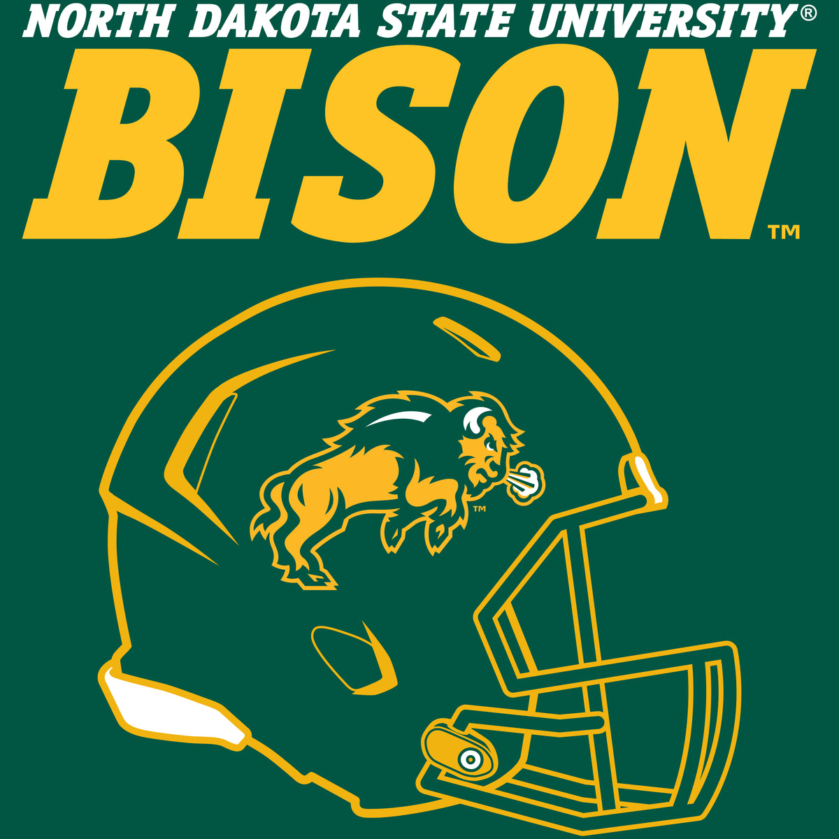 NDSU Bison Infant Onesie - Bison Football Helmet