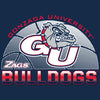 Women's Gonzaga Bulldogs Long Sleeve V-Neck Tee Shirt - Gonzaga Basketball