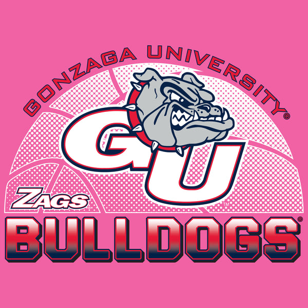 Women's Gonzaga Bulldogs Premium Tri-Blend Tee Shirt - Gonzaga Basketball