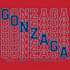 Gonzaga Bulldogs Toddler Tee Shirt - Diagonal Echo Gonzaga