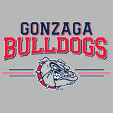 Gonzaga Bulldogs Crewneck Sweatshirt - Gonzaga Bulldogs 3 Stripe