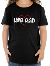 Nebraska Toddler Tee Shirt - "Love Red" Red Heart