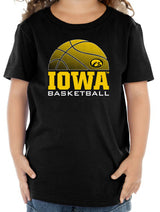 Iowa Hawkeyes Toddler Tee Shirt - Iowa Basketball Oval Tigerhawk