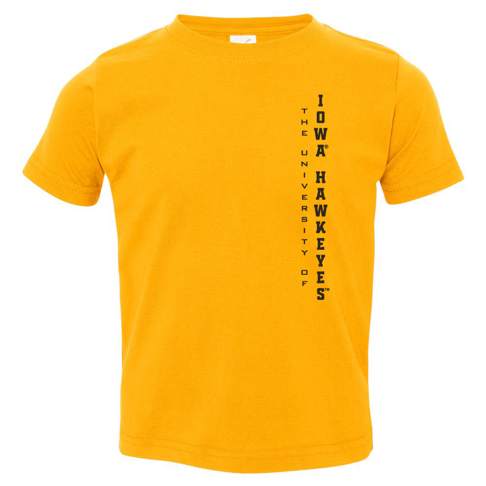 Iowa Hawkeyes Toddler Tee Shirt - Vert University of Iowa Hawkeyes