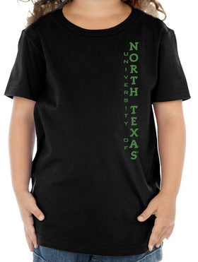 North Texas Mean Green Toddler Tee Shirt - Vertical University of North Texas