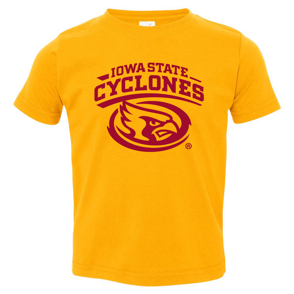 Iowa State Cyclones Toddler Tee Shirt - Cy The ISU Cyclones Mascot Swirl