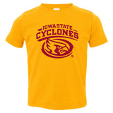 Iowa State Cyclones Toddler Tee Shirt - Cy The ISU Cyclones Mascot Swirl