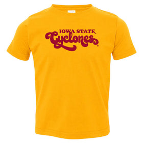 Iowa State Cyclones Toddler Tee Shirt - Retro ISU Script Cyclones