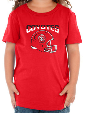 South Dakota Coyotes Toddler Tee Shirt - USD Football Helmet