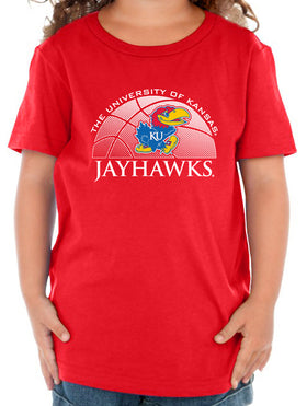 Kansas Jayhawks Toddler Tee Shirt - Kansas Basketball Primary Logo