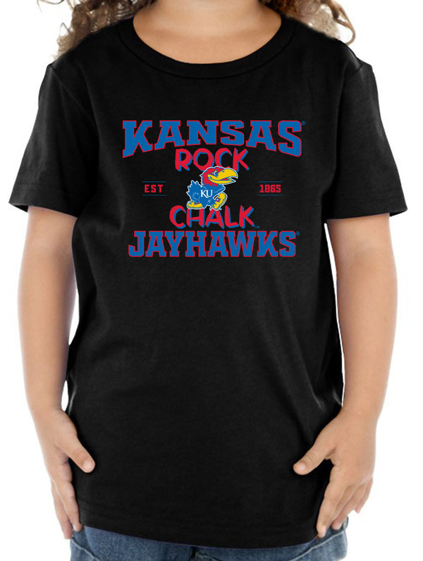 Kansas Jayhawks Toddler Tee Shirt - Rock Chalk Jayhawks