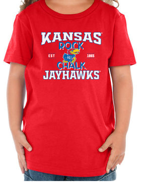 Kansas Jayhawks Toddler Tee Shirt - Rock Chalk Jayhawks