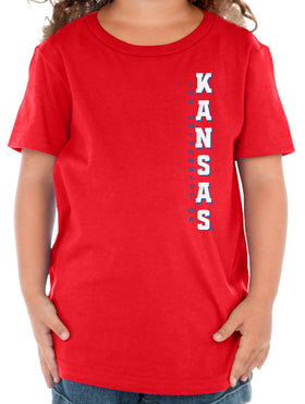 Kansas Jayhawks Toddler Tee Shirt - Vertical University of Kansas