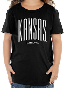 Kansas Jayhawks Toddler Tee Shirt - Tall Kansas Small Jayhawks
