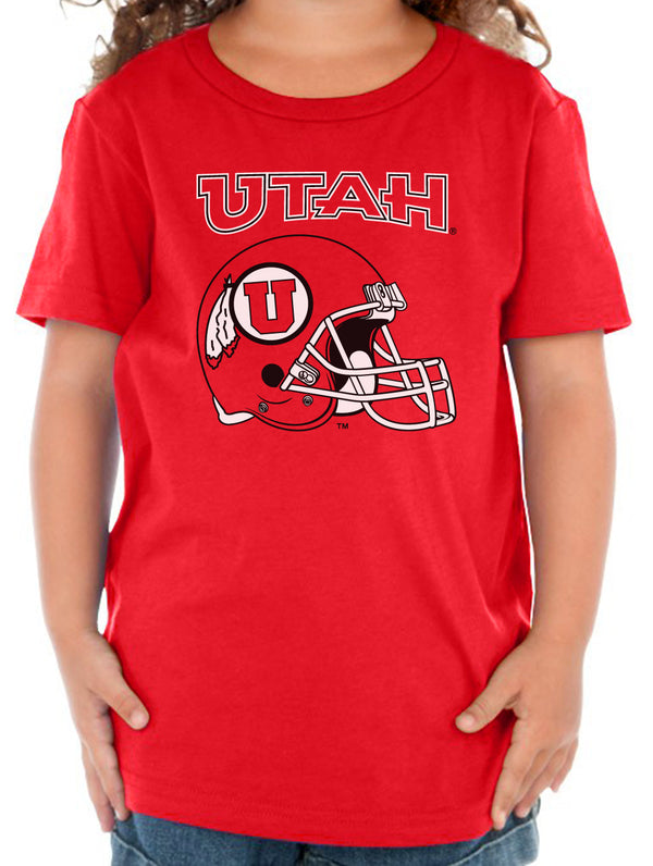 Utah Utes Toddler Tee Shirt - Utah Utes Football Helmet