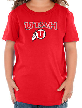 Utah Utes Toddler Tee Shirt - Circle & Feather Logo